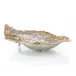 Single Oyster Bowl in Gold and Silver Enamel