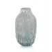 Powder Blue Vase with Silver Overlay