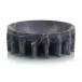 Elevated Black Marble Bowl 5"H X 1"W X 13.5"D
