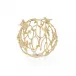 Birds, Bees, And Butterfly Brass Ball II 8"H X 1"W X 8"D