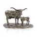 Longhorn Sculpture 13"H X 20.5"W X 11"D