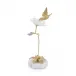 Hummingbird and Selenite Sculpture I 20.5"H X 9"W X 6"D