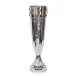 Polished Nickel and Brass Vase 25"H X 7"W X 7"D