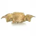Draped Fabric Brass Square Bowl 8.5"H x 28"W x 25.5"D