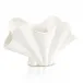 White Shell Porcelain Vase 8.25"H x 13.75"W x 6.7.5"D