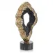 Fluctuating Black Geode Sculpture 25"H x 13"W x 7"D