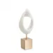 Hollow Droplet Sculpture on Brass Base
