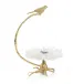 Brass Bird on Selenite Bloom Sculpture