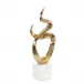 Flow State Sculpture on Marble II, Brass