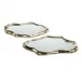 Flowing Gold Trays, Set of 2