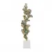 Gleaming Leaf Sculpture on Marble Base, Large Gold