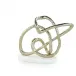 Tangled Sculpture on Marble Base, Gold
