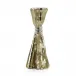 Taut Metal Candleholder, Medium Gold