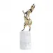 Dancing Bunny Sculpture on Selenite