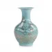 Turquoise Florals Vase