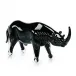 Glass Rhino Sculpture
