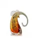 Abstract Glass Elephant Sculpture Small