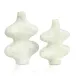 Echoed Marble Vases Set of 2