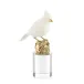 Cardinal Sculpture on Crystal Small
