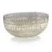 Etched Mercury Glass Bowl