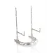 Giacometti Plate Stand in Nickel