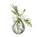 Oriental Lilies & Blades 27"H x 21"W x 12"D
