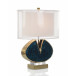 Blue Enameled and Jeweled Table Lamp