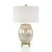 Melded White and Brass Table Lamp