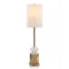 Selenite and Coffee Bronze Buffet Lamp