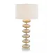 Pearlized Glass Orb Table Lamp