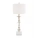 Whimsical Nickel Buffet Lamp