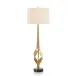 Graceful Brass Buffet Lamp