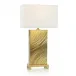 Stainless Steel Brushed Spiral Gold Table Lamp 34.5"H X 12"W X 18"D