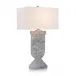 Grey Marbled Table Lamp 33"H X 19"W X 11"D