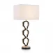Organic Rings Black and Gold-Leaf Table Lamp 37"H X 18"W X 11"D