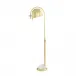 Industrial Modern Floor Lamp 59.75"H X 10"W X 15"D Brass