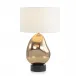 Lamp 33"H Antique Brass Orb Table