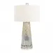 Stainless Steel Table Lamp 38"H Mirror Glass And Brushed