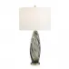Lamp 27.75"H Olive Art Glass Table