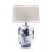 Blue Asian Gardens Table Lamp