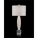 Alabaster Table Lamp with Crystal Base