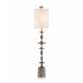 Matte Black Baluster Candlestick Lamp