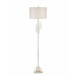 Furls of White Floor Lamp