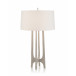 Textured Arc Table Lamp in Nickel