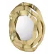 Ripple Brass Oval Mirror