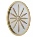 Oval Leaf & Geode Mirror