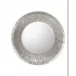 Peili Silver Round Mirror 48"H X 48"W X 3.5"D