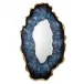 Dirillo Oval Mirror, Tall Blue Agate