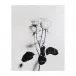 Teng Fei's White Roses 59"H X 47.25"W X 1.5"D