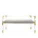 Jacques Bench Brass/Rialto Smoke
